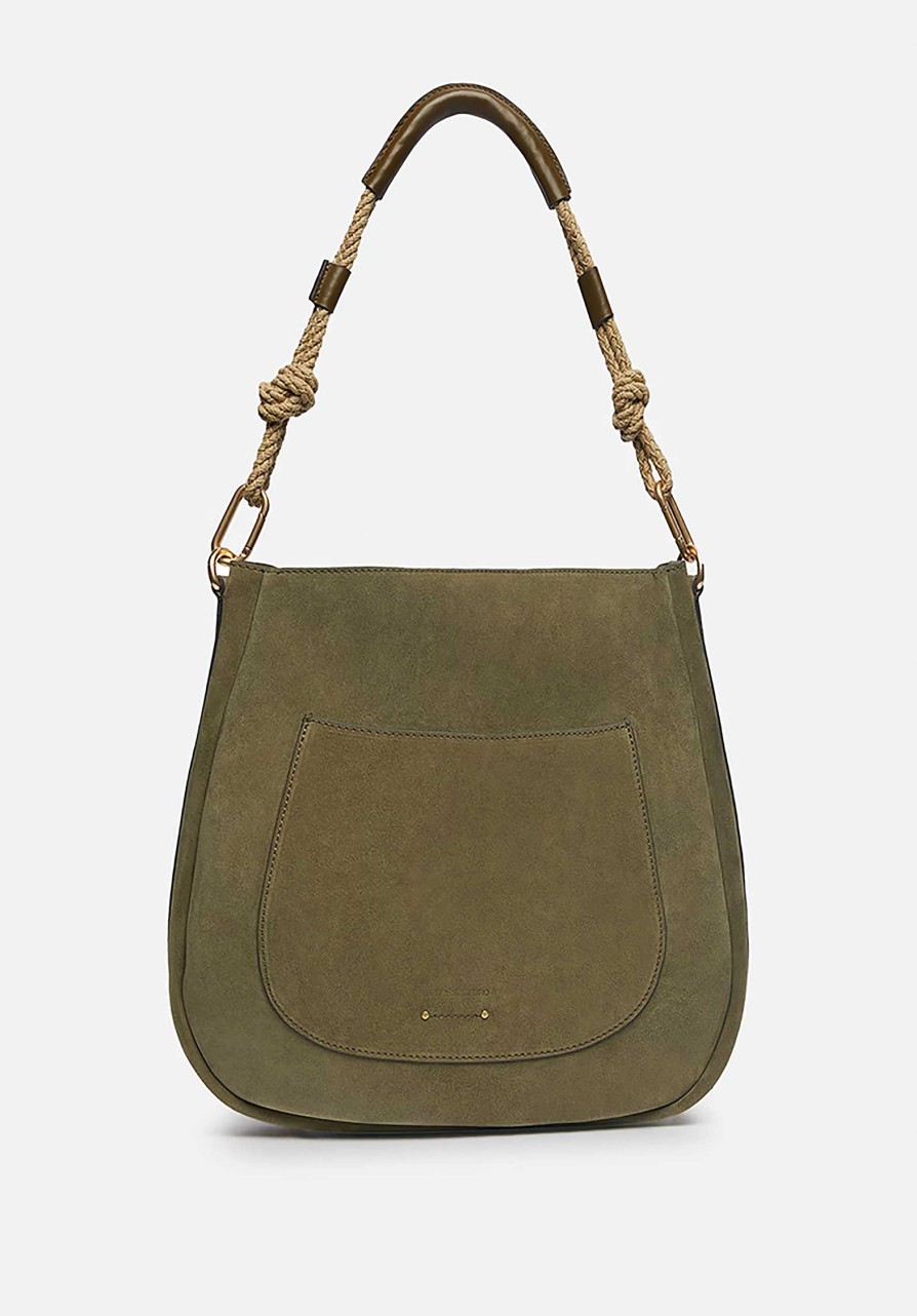 VANESSA BRUNO All Bags | Shoulder Bag Hobo Rond 1Hvd46-V40591 Olive