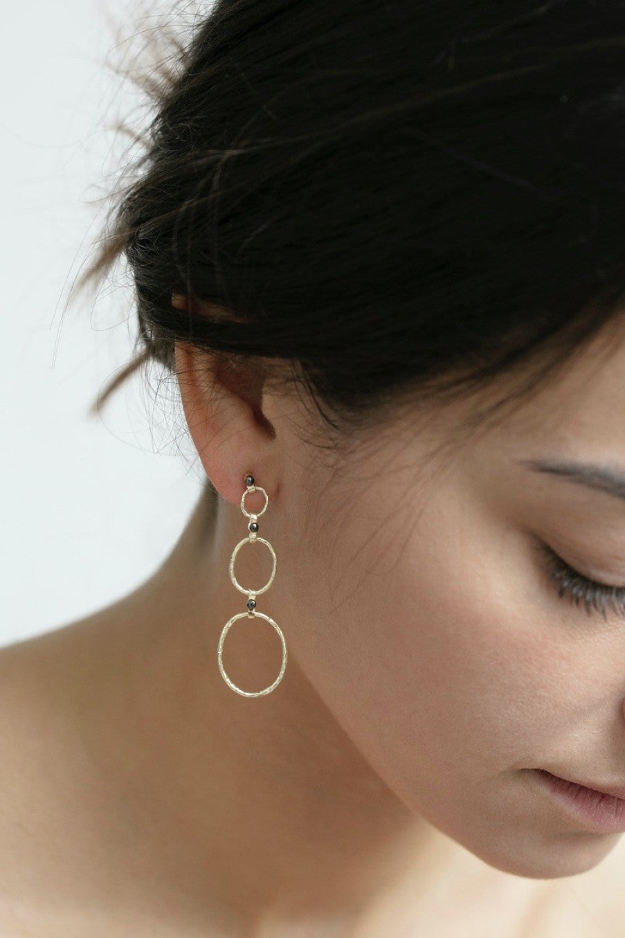 5OCTOBRE All Jewelry | Earring Bea 3 Dot Argent-Or