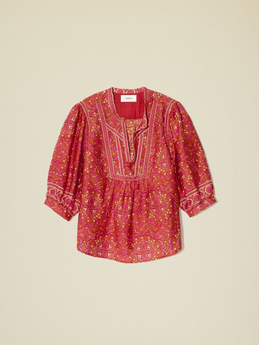 XIRENA Tops & Shirts | Blouse X375625 Lolo Top Pink-Terra