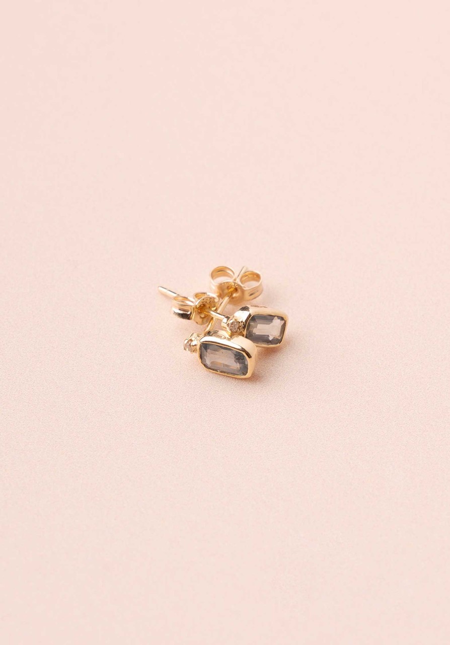 5OCTOBRE All Jewelry | Earring Otis Gold-14K-Sapphire