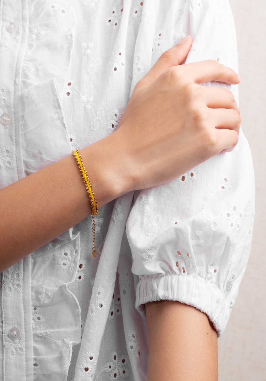 LES CLEIAS All Jewelry | Bracelet A2023Br02-24 Jaune