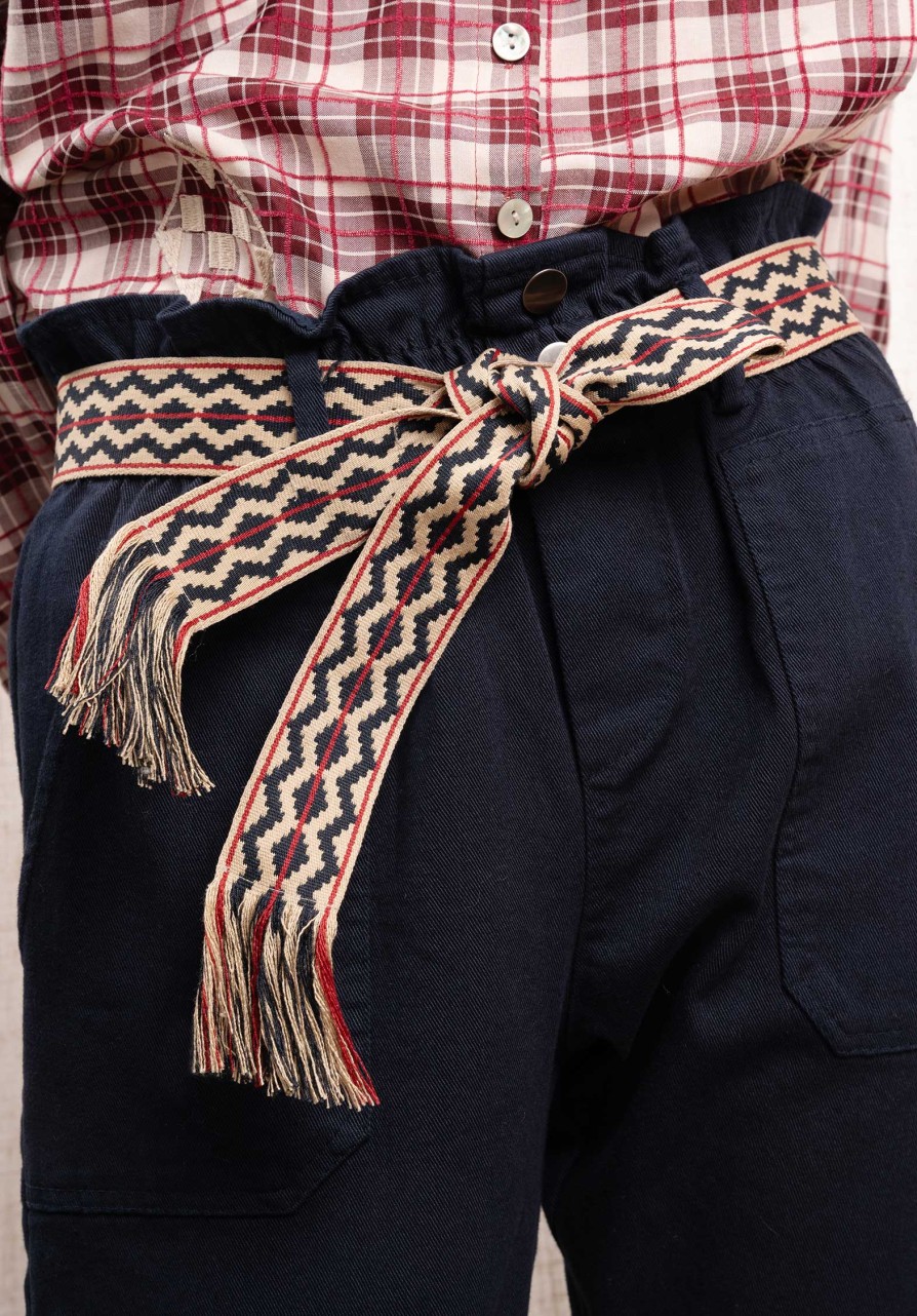 HARTFORD Shop Scarfs & Belts | Belt Alona Belt Baaa7 01-Sand-Navy