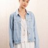 GARANCE Jackets | Denim Jacket Veste Pom Veste Pom Pom Blue