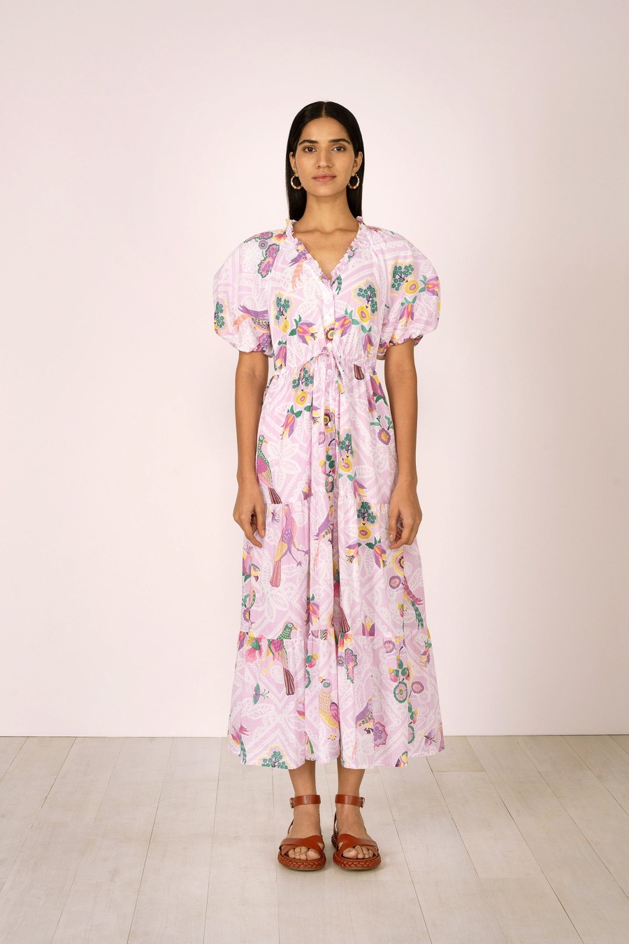 BANJANAN Dresses & Jumpsuits | Dress Poppy Dress Hibiscus