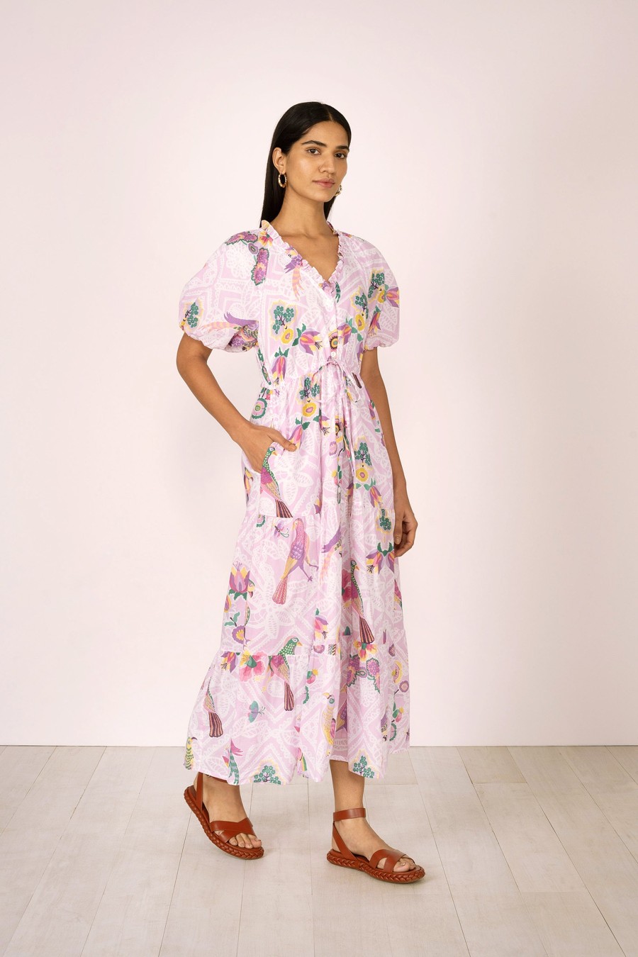 BANJANAN Dresses & Jumpsuits | Dress Poppy Dress Hibiscus