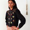 ALIX OF BOHEMIA Tops & Shirts | Blouse Rs24-Pr Priscilla Smoke Black