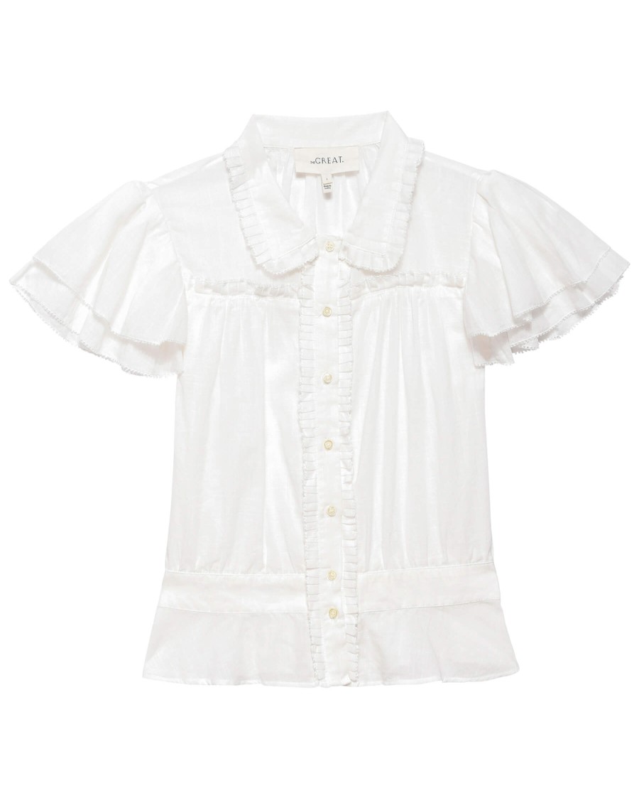 THE GREAT Tops & Shirts | Blouse T1265435 Gardenia White