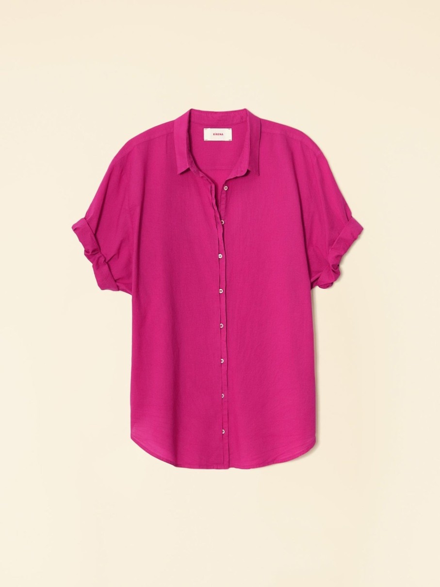 XIRENA Tops & Shirts | Shirt X5Ctp114 Channing Shirt Pink-Plum