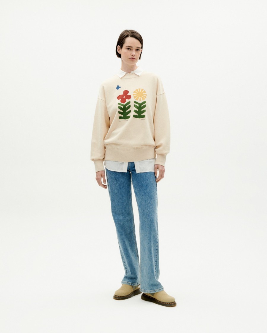 THINKING MU Sweaters & Cardigans | Sweatshirt Methamo Methamorphosis Ivory