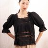 SEA NY Tops & Shirts | Blouse Haven Cotton Dob Rs24-119 Black