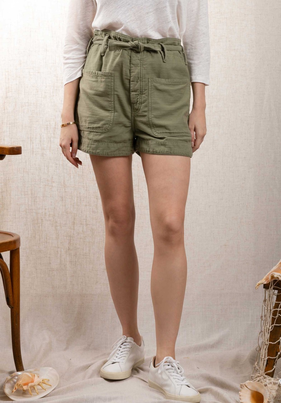 ACQUAVERDE Pants & Shorts | Short Bush Gabardine Bushgab Light-Kaki