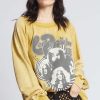 RECYCLED KARMA Sweaters & Cardigans | Led Zeppelin Band Sweater 301880 Mustard