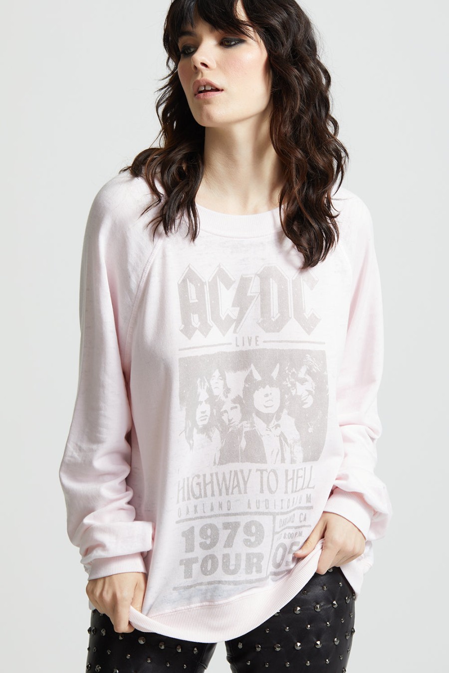 RECYCLED KARMA Sweaters & Cardigans | Sweatshirt Acdc 301341 Rose