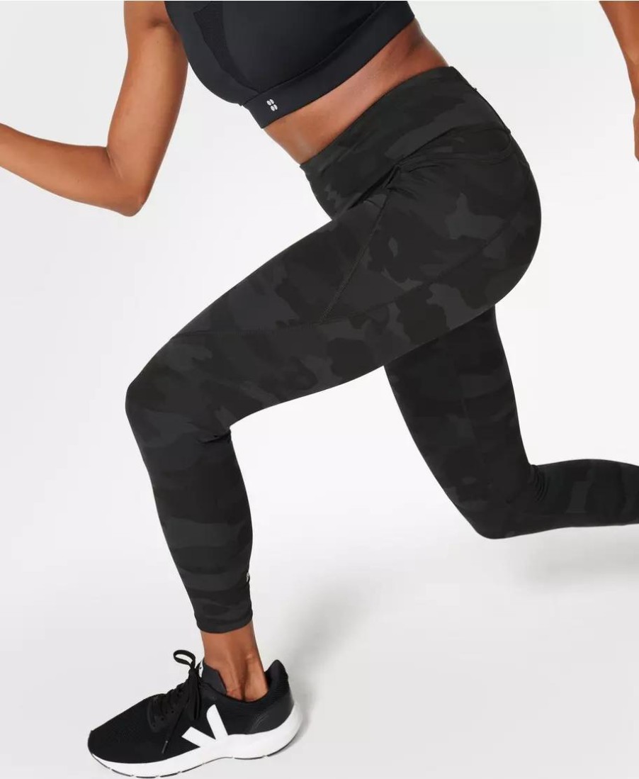 SWEATY BETTY Pants & Shorts | Power 7/8 Workout Leggings Sb5400A 78 Ultra-Black-Camo-Pri