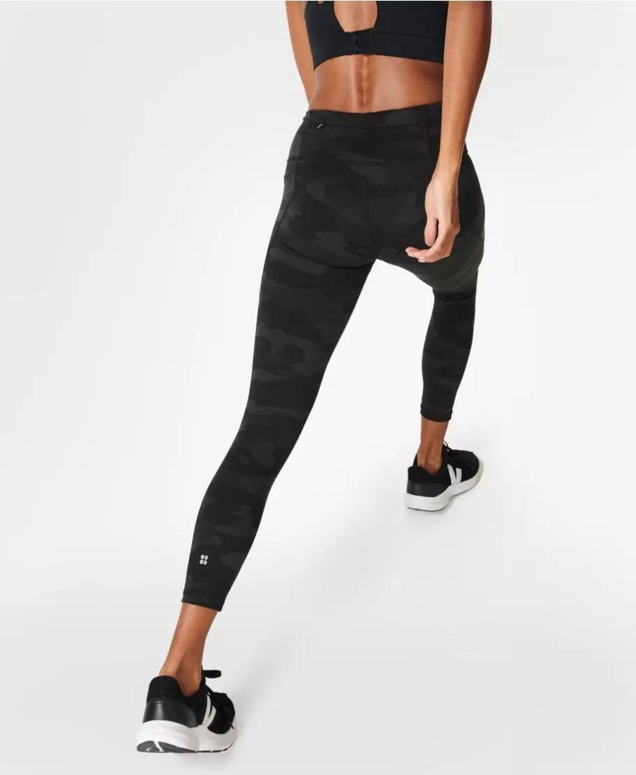 SWEATY BETTY Pants & Shorts | Power 7/8 Workout Leggings Sb5400A 78 Ultra-Black-Camo-Pri