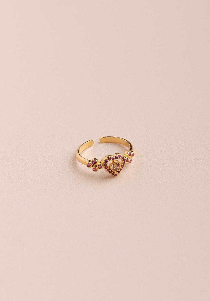 VIRGINIE BERMAN All Jewelry | Ring Ba30 Coeur Bague Coeu Pink