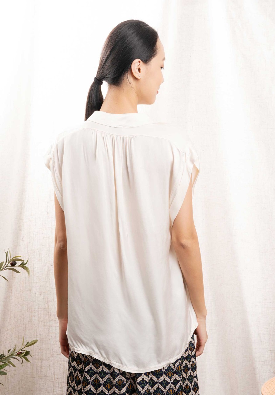 CLEMENCE Tops & Shirts | Blouse 13021 Beige