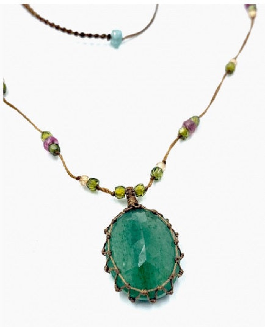 SHARING All Jewelry | Necklace Tibetan Vv Strawberry-Green