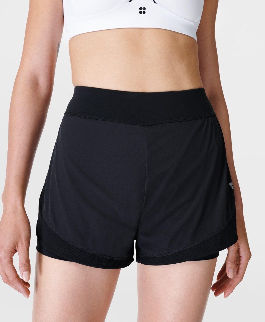 SWEATY BETTY Pants & Shorts | Tempo Run Shorts Sb8828 Black