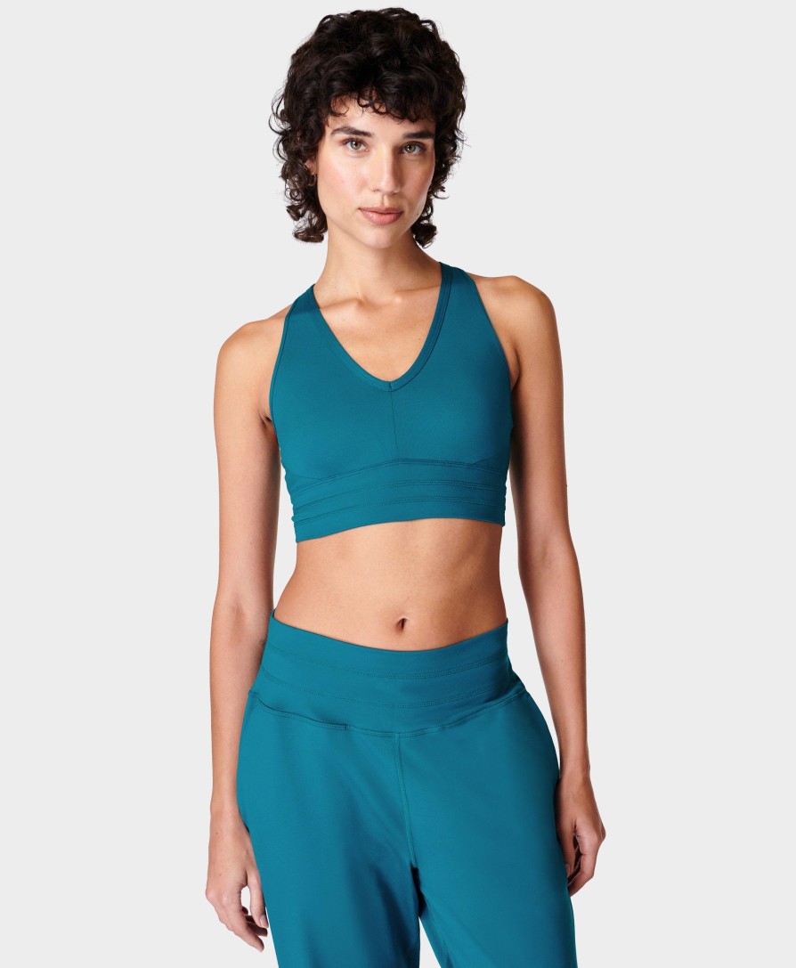 SWEATY BETTY Underwear | Gaia Yoga Bra Sb9612 Reef-Teal-Blue