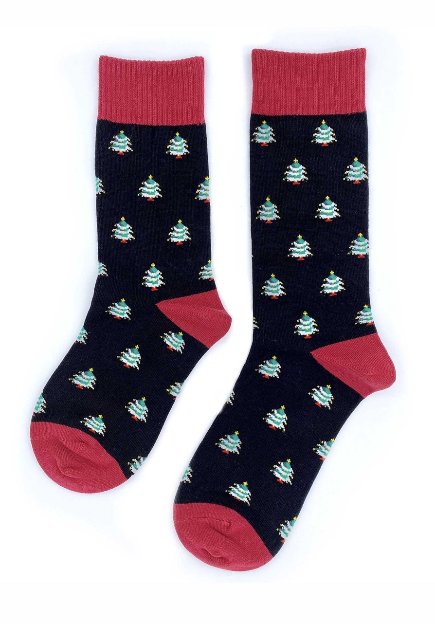 PLAYFUL SOCKS All Shoes & Socks | Socks Christmas Christmas Tree Black