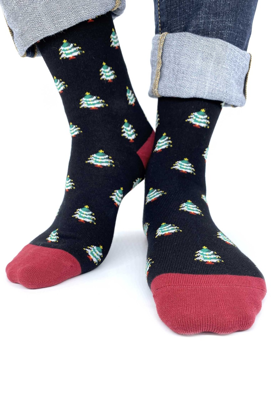 PLAYFUL SOCKS All Shoes & Socks | Socks Christmas Christmas Tree Black