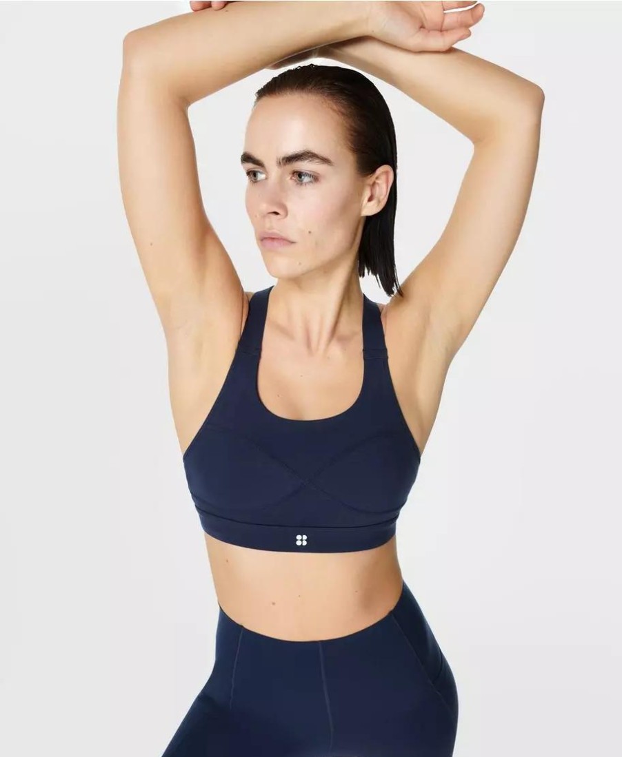 SWEATY BETTY Underwear | Power Medium Impact Sports Bra Sb8993 Navy-Blue