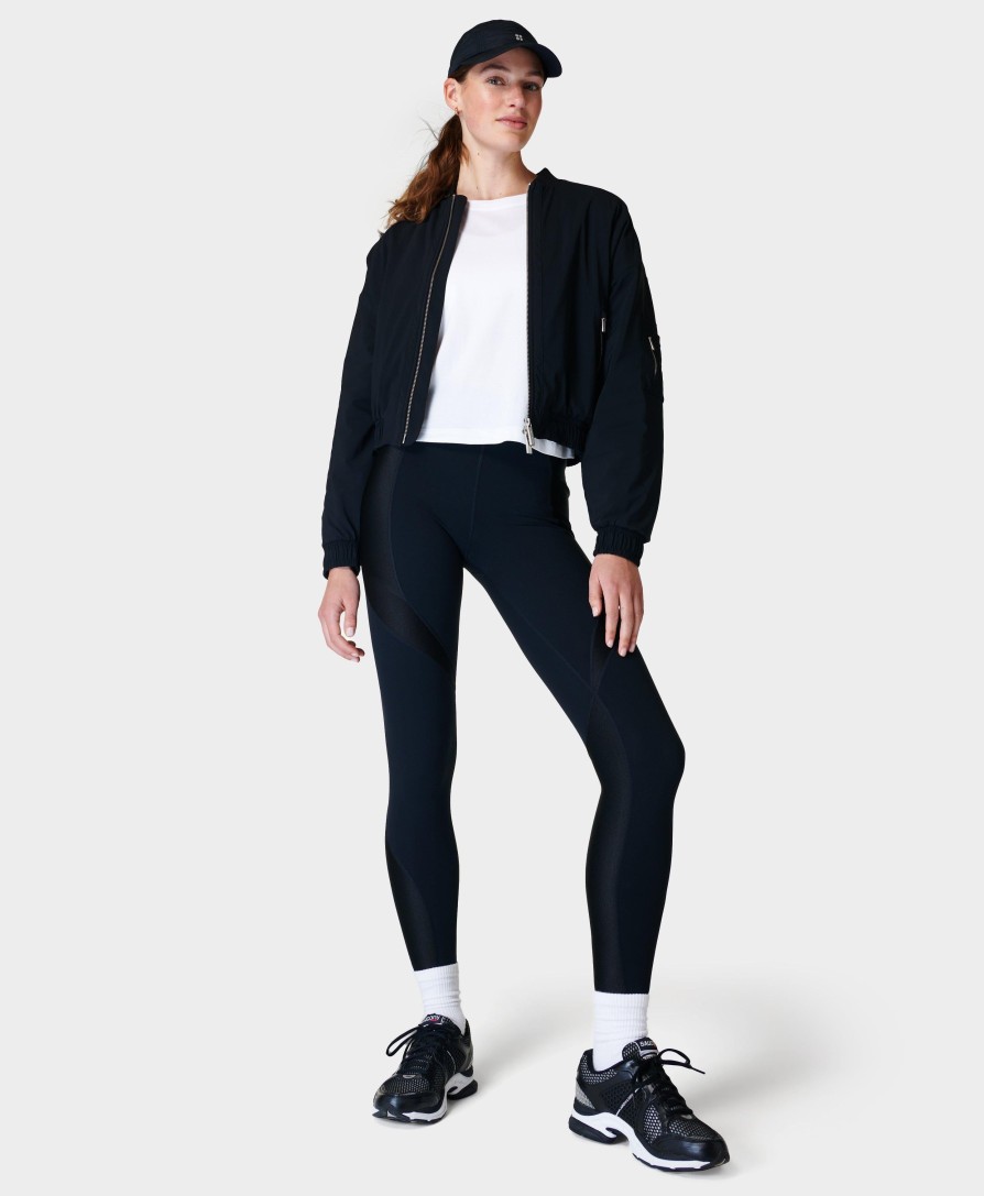 SWEATY BETTY Jackets | Explorer Bomber Jacket Sb9608 Black