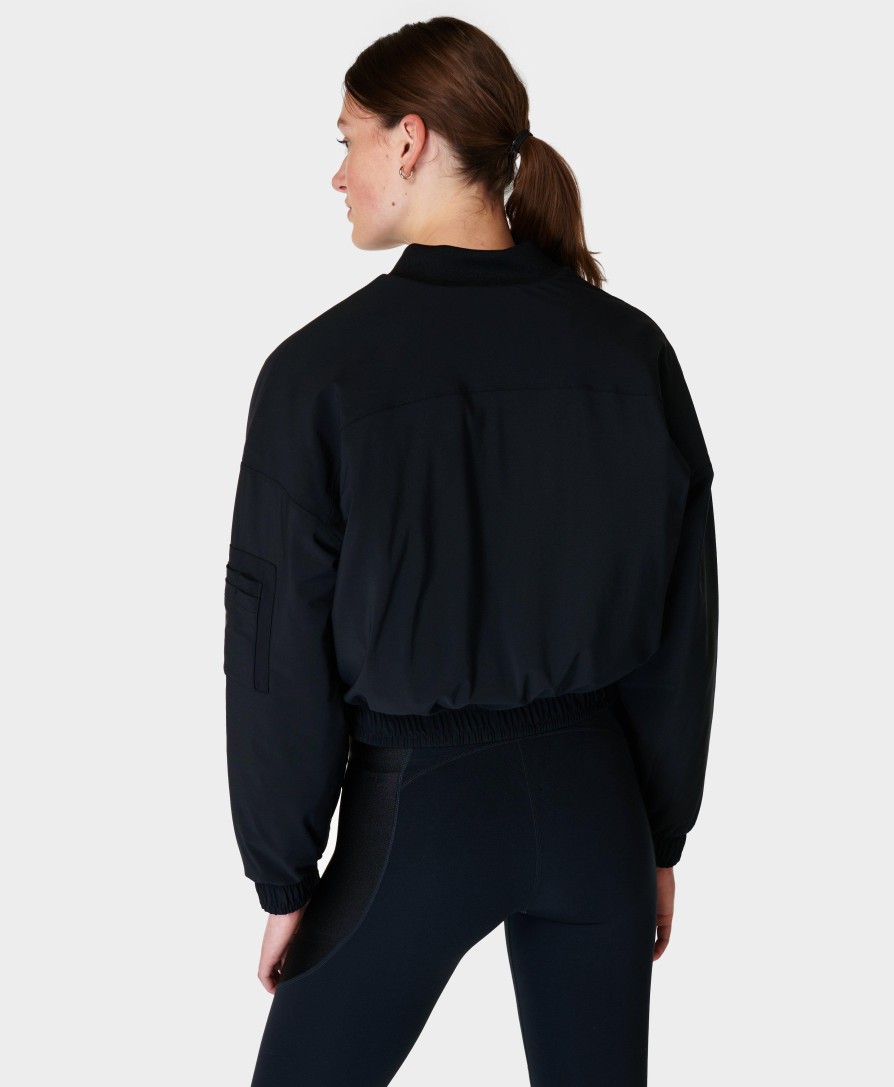 SWEATY BETTY Jackets | Explorer Bomber Jacket Sb9608 Black