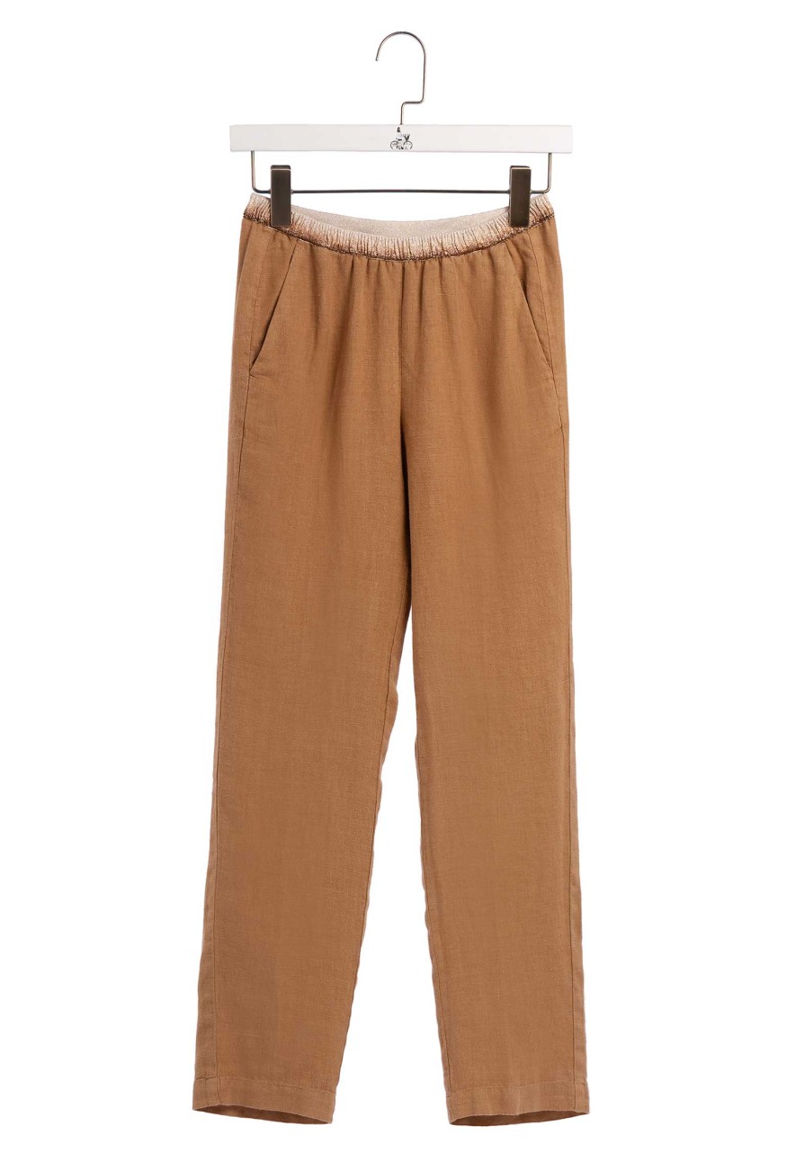 HARTFORD Pants & Shorts | Pants Pirouette Linen 25-Cappuccino