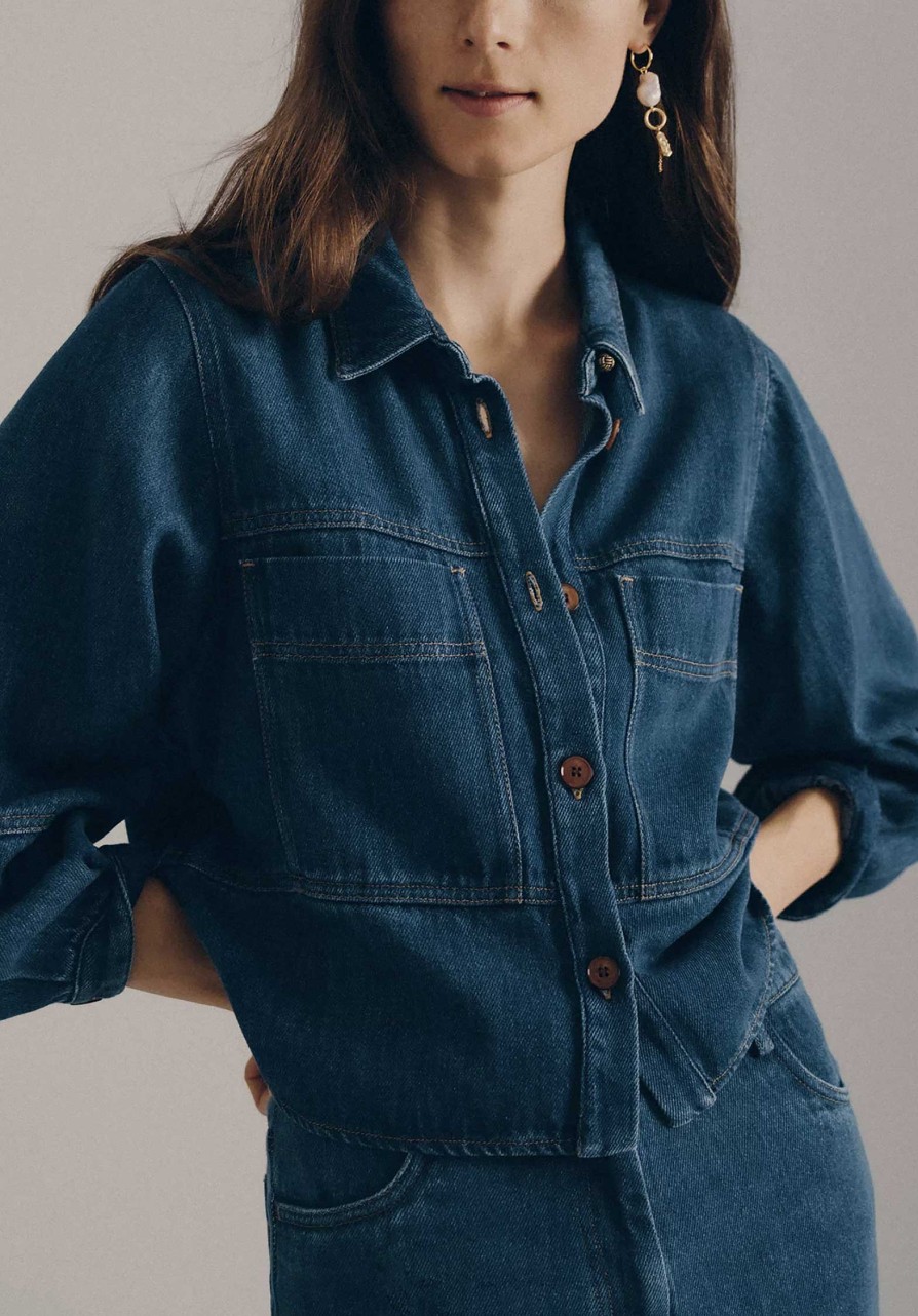 SESSUN Tops & Shirts | Shirt Leone Denim-Blue