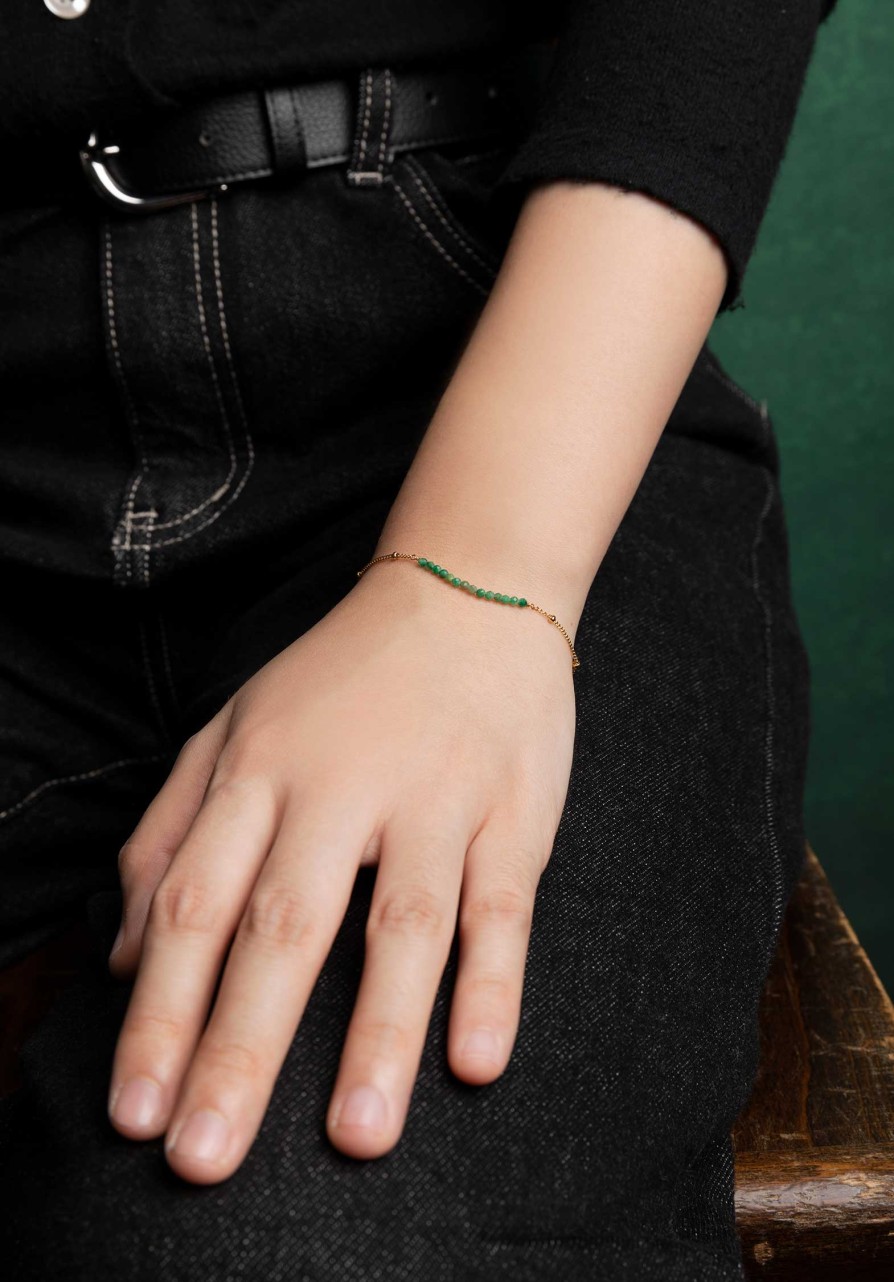 LES CLEIAS All Jewelry | Bracelet Mini Romy A2108Br03-3 Green