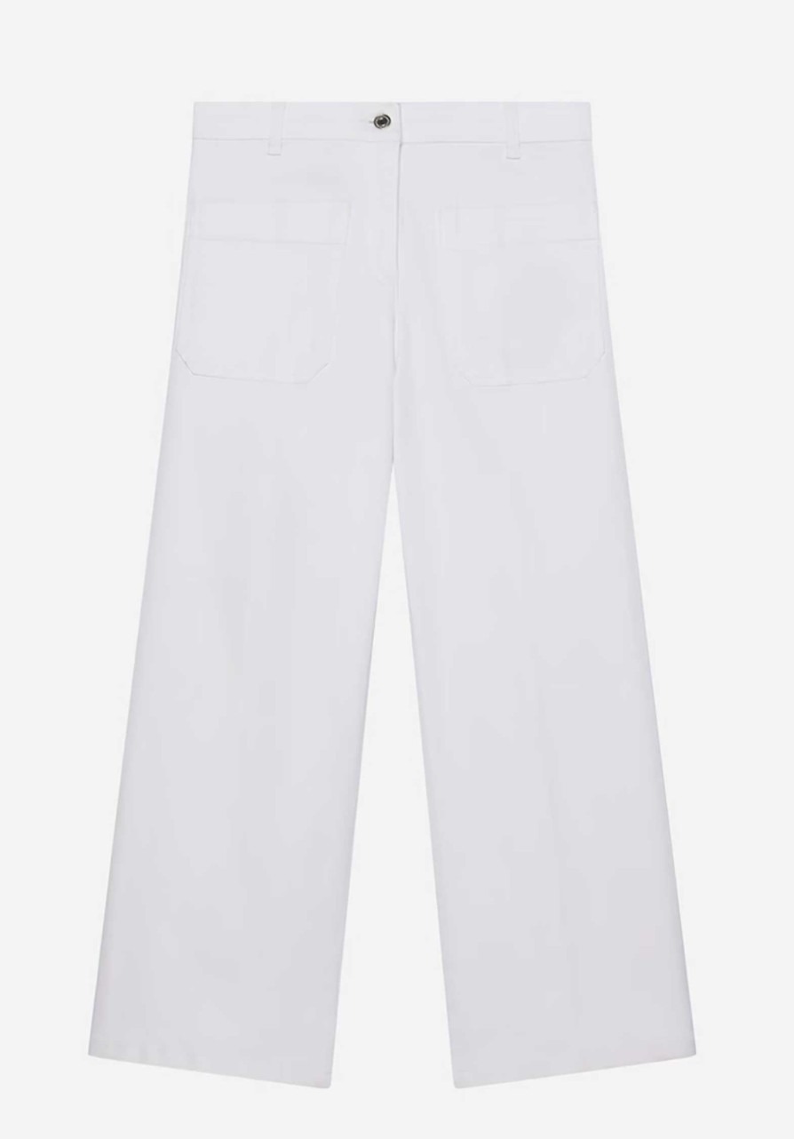 VANESSA BRUNO Pants & Shorts | Helias Straight Jeans 2Eva96-V04202 White