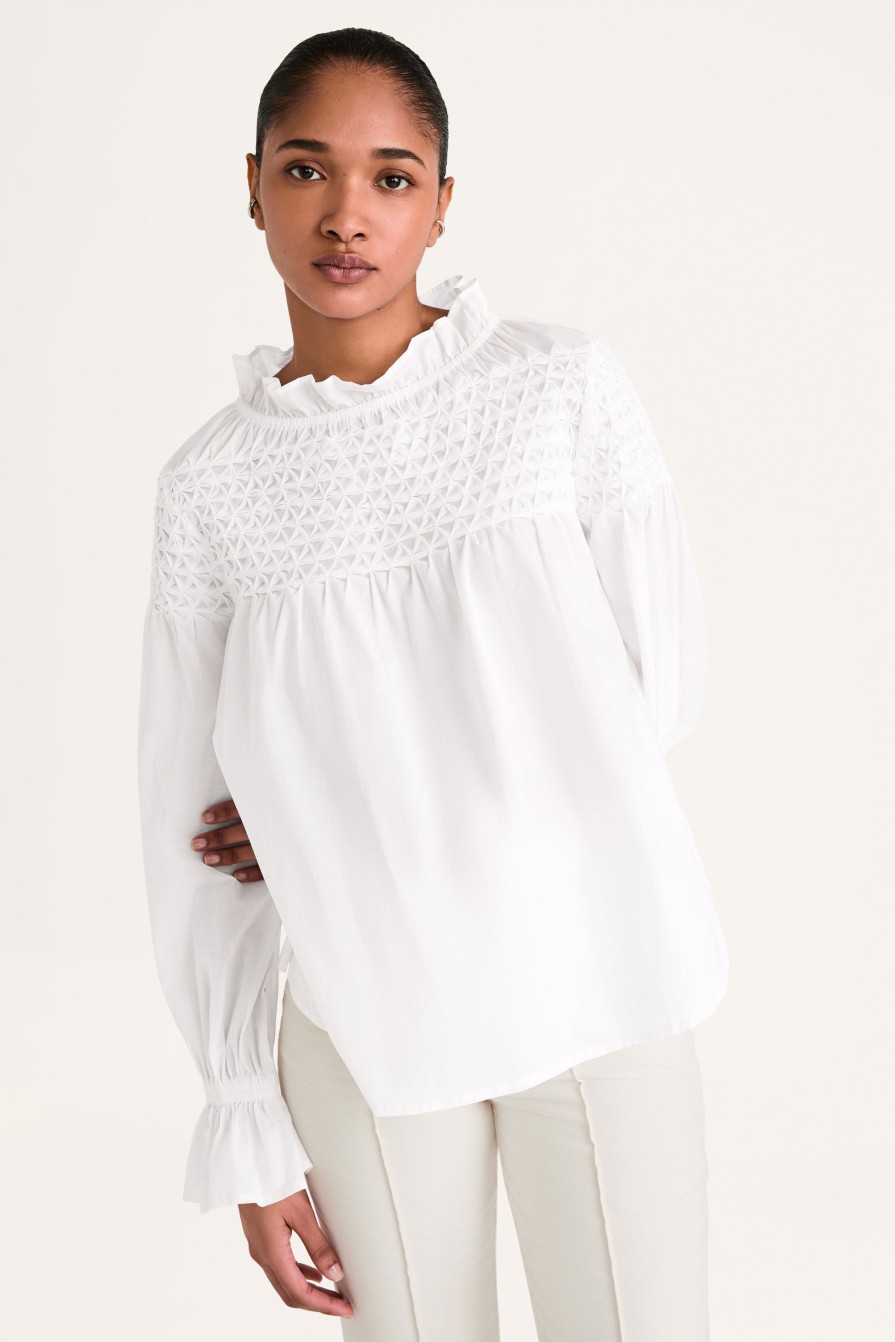 MERLETTE Tops & Shirts | Blouse 22E19 Majorelle White