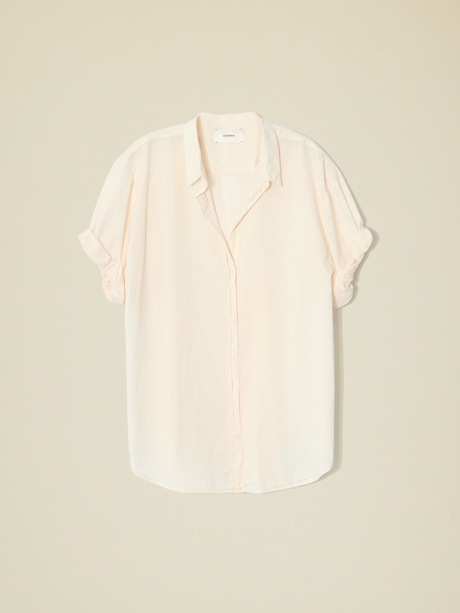 XIRENA Tops & Shirts | Shirt X315114 Channing Channing Shirt Cream-Peach