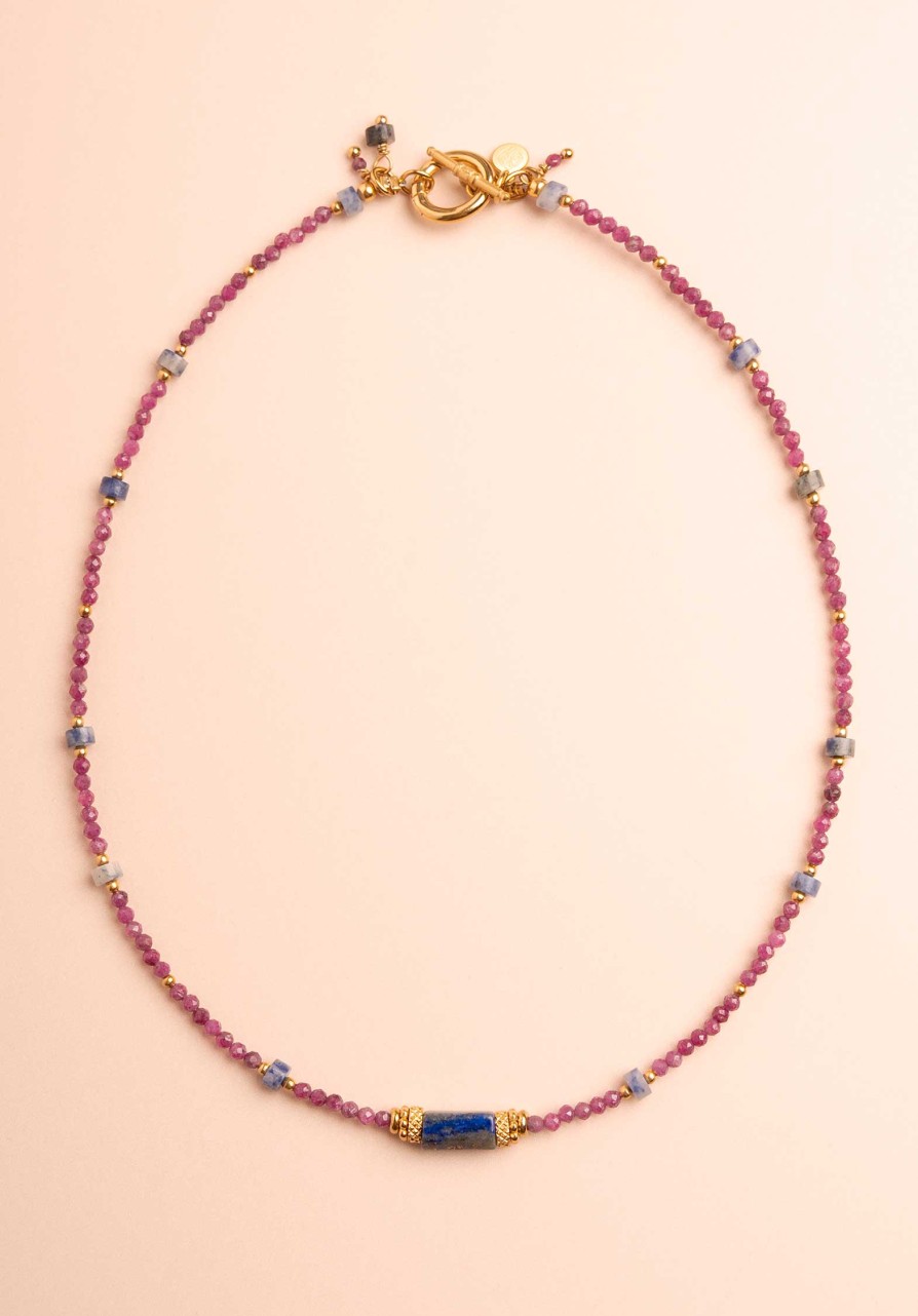 MUJA JUMA All Jewelry | Necklace K Collier 3 K Collier 33006 14-Ruby