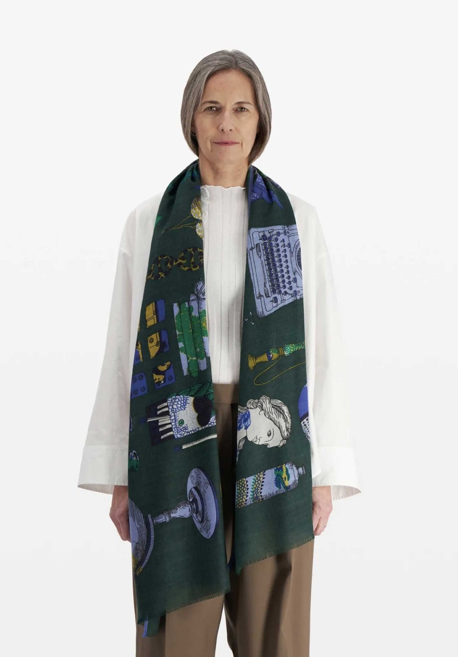 INOUI Shop Scarfs & Belts | Scarf Et18Ic10 Green