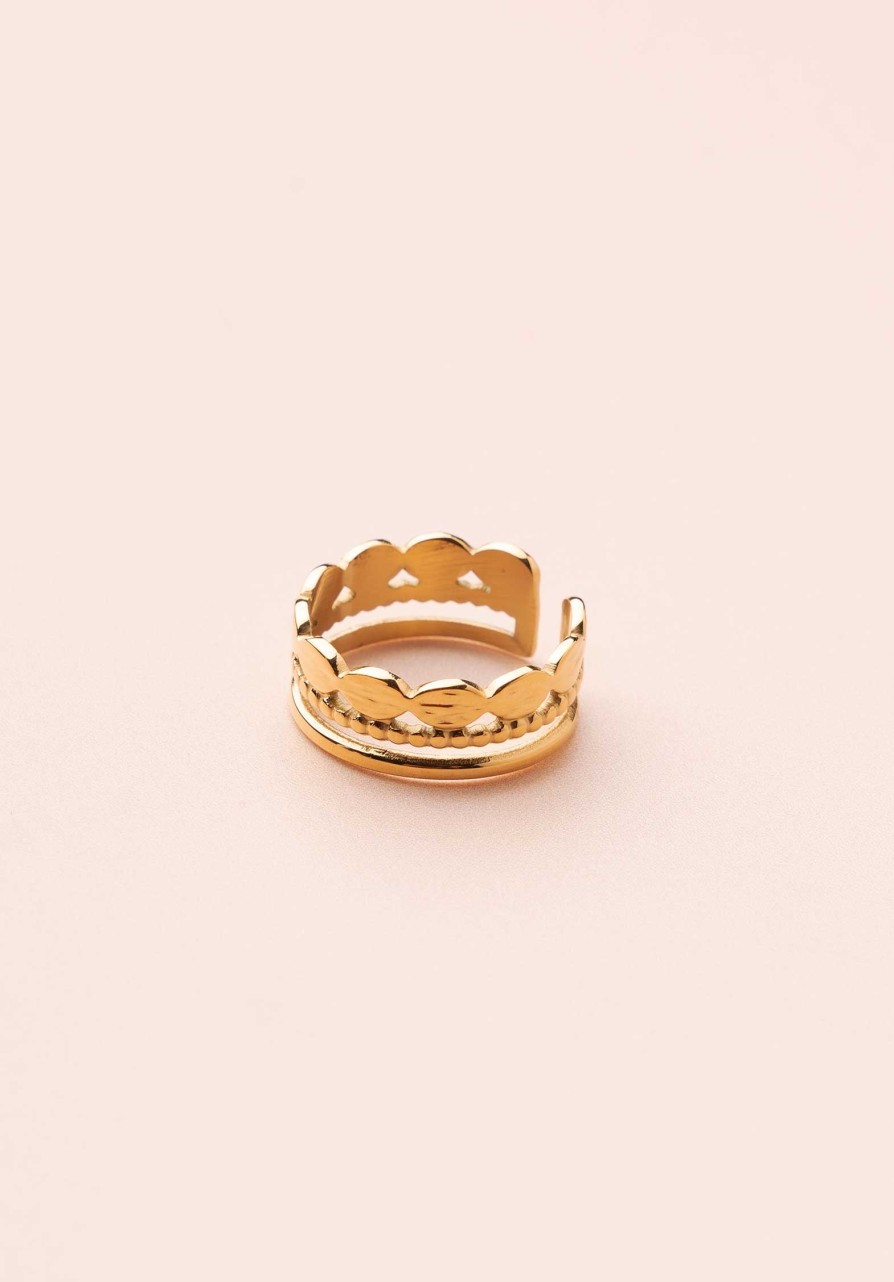 LES CLEIAS All Jewelry | Ring 23Acrg03-2 Gold