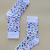 PLAYFUL SOCKS All Shoes & Socks | Socks 80S Day Ti 80S Day Time Par White