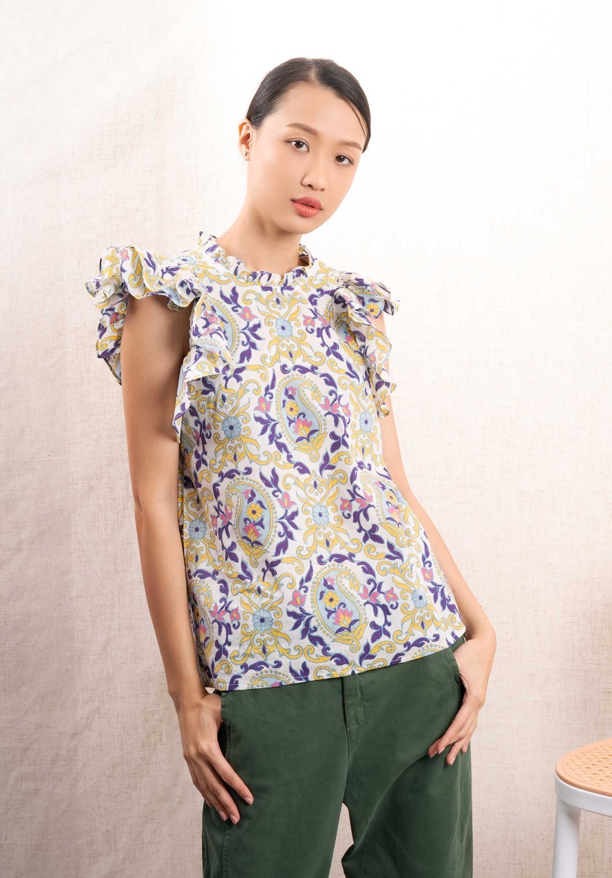 BANJANAN Tops & Shirts | Blouse Klara Top Saturn