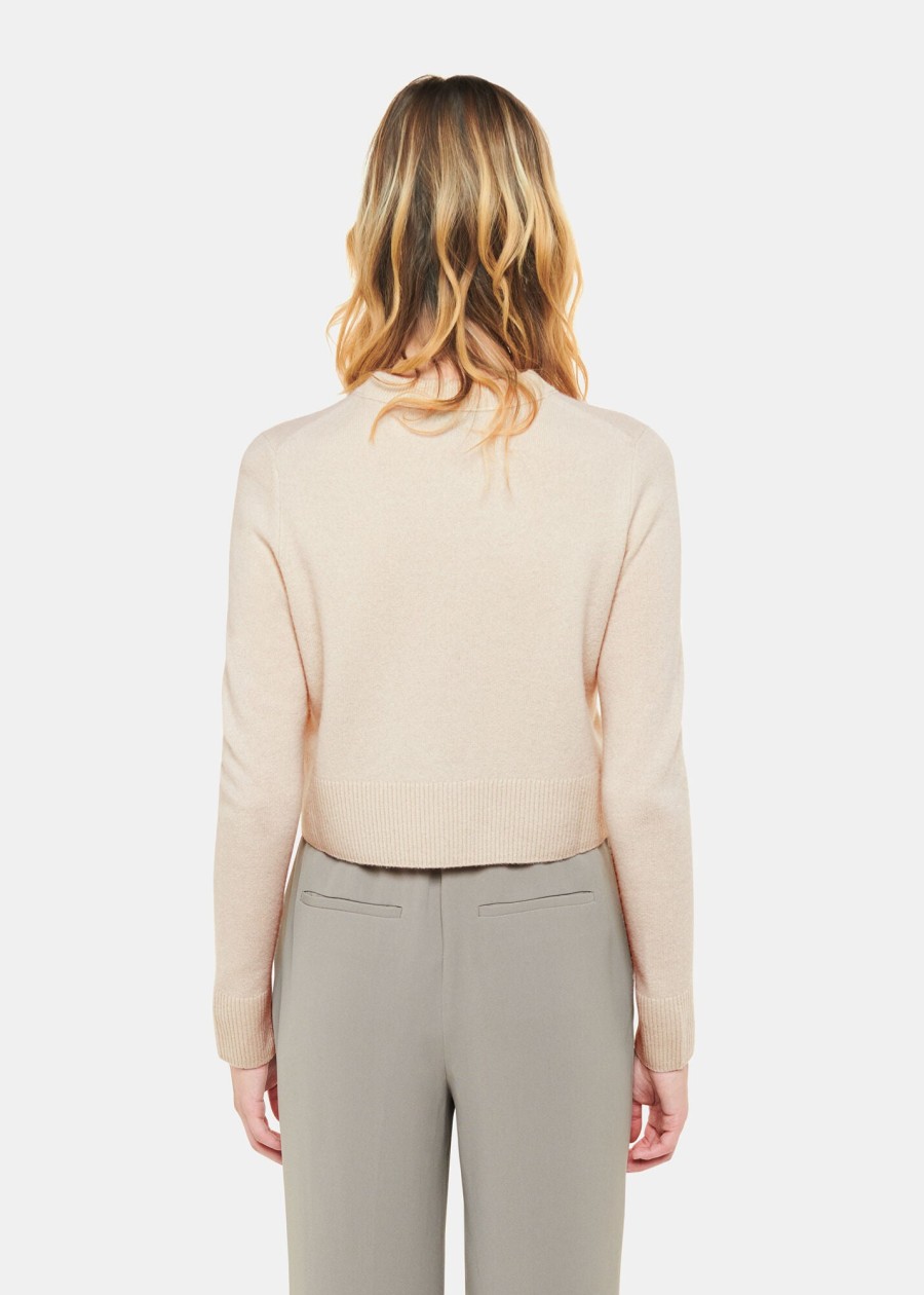 WHISTLES Sweaters & Cardigans | Wool Cropped Cardigan 37113 Ivory