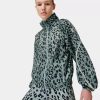 SWEATY BETTY Jackets | Pack Away Jacket Sb8018A Blue-Cheetah-Print