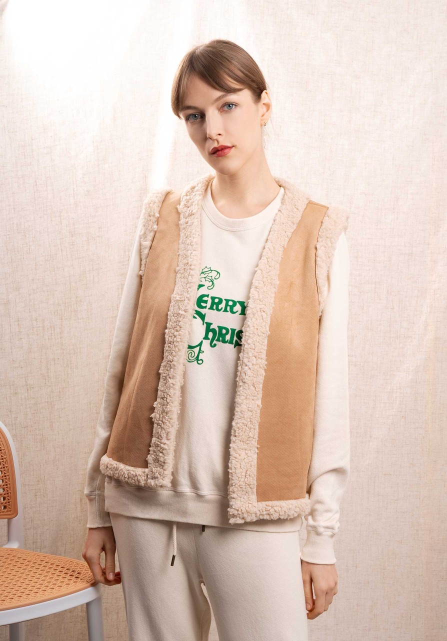 RUE MADAME Tops & Shirts | Gilet Eddie Beige