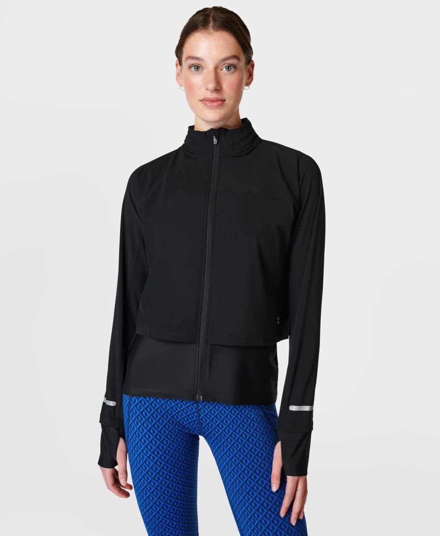 SWEATY BETTY Jackets | Fast Track Running Jacket Sb9712 Black