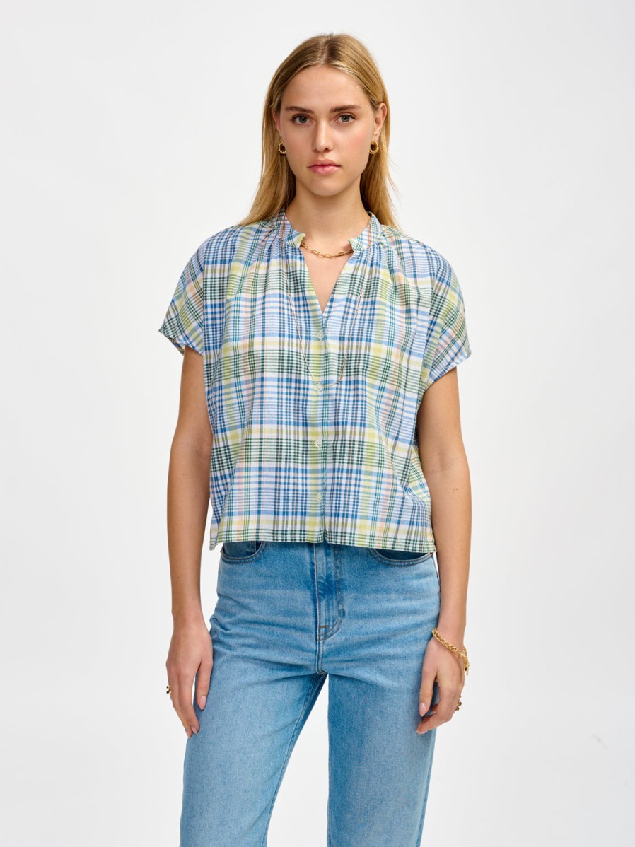 BELLEROSE Tops & Shirts | Blouse Cleo C1318 Check-B