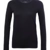 MAJESTIC T-Shirts | Cashmere-Blend T-Shirt Crnlsoft Noir