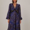 FARM RIO Dresses & Jumpsuits | Cu Dress 314641 Martina-Scarf-Blue