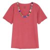 LEON & HARPER Tops & Shirts | Tshirt Tizia Jc0 Tizia Jc05 Beads Coral