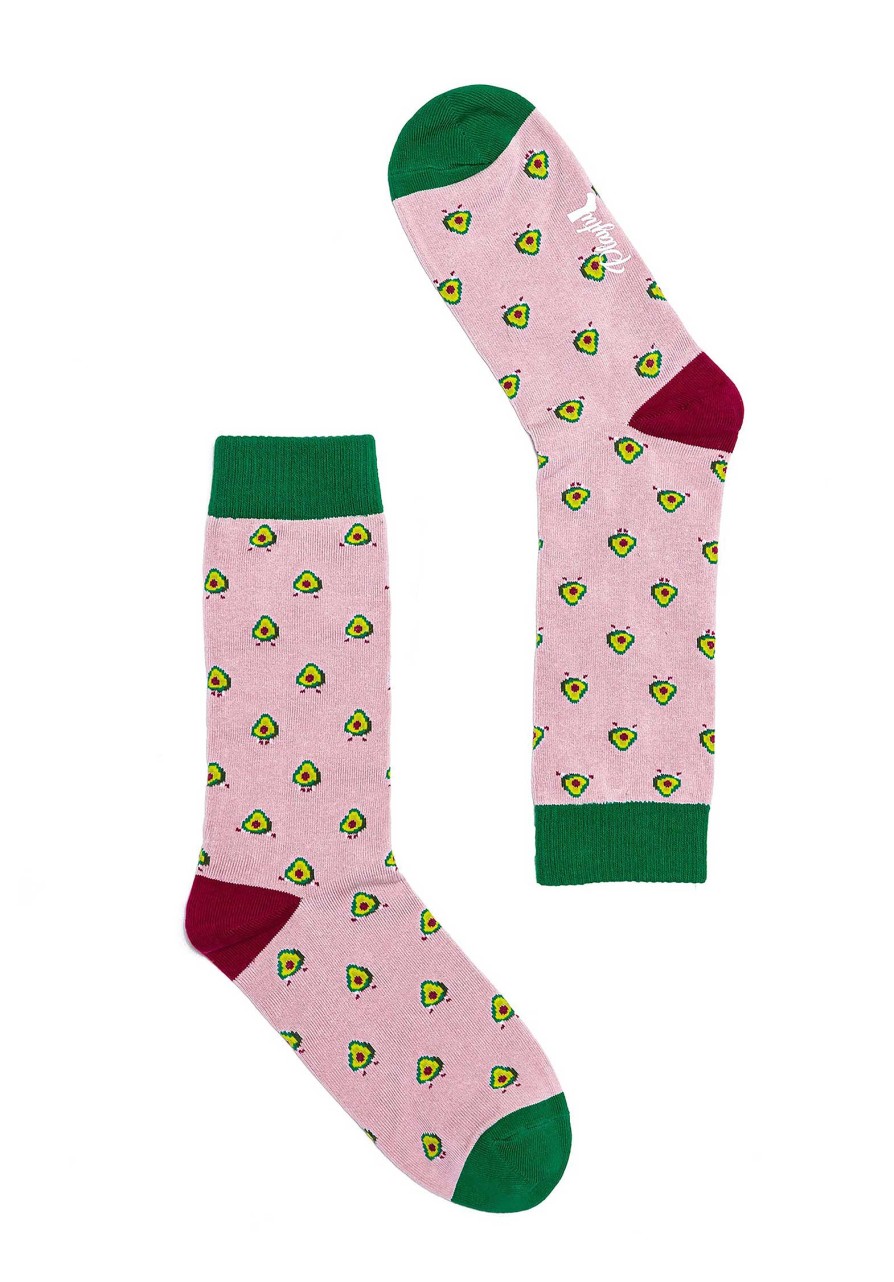 PLAYFUL SOCKS All Shoes & Socks | Socks Avocado So Avocado Sock Pink