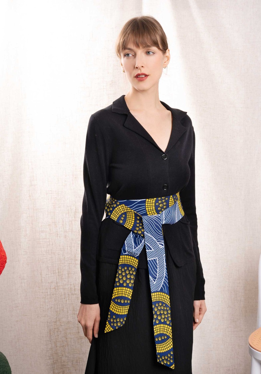 CLEMENCE Shop Scarfs & Belts | Belt Belt1 Blue-Yellow